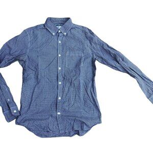 VTG OLD NAVY Button Down Classic Shirt MED Men's Blue Long Sleeve Collared​